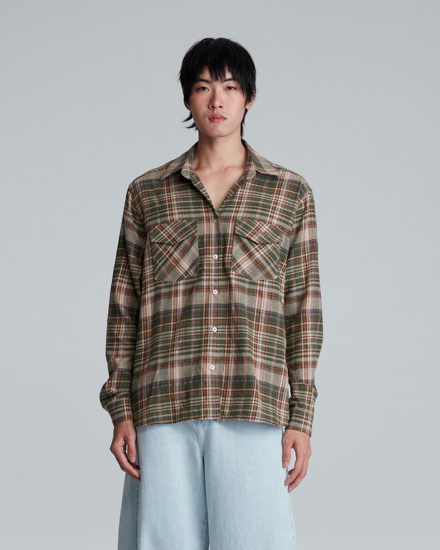 TARTAN SHIRT BROWN