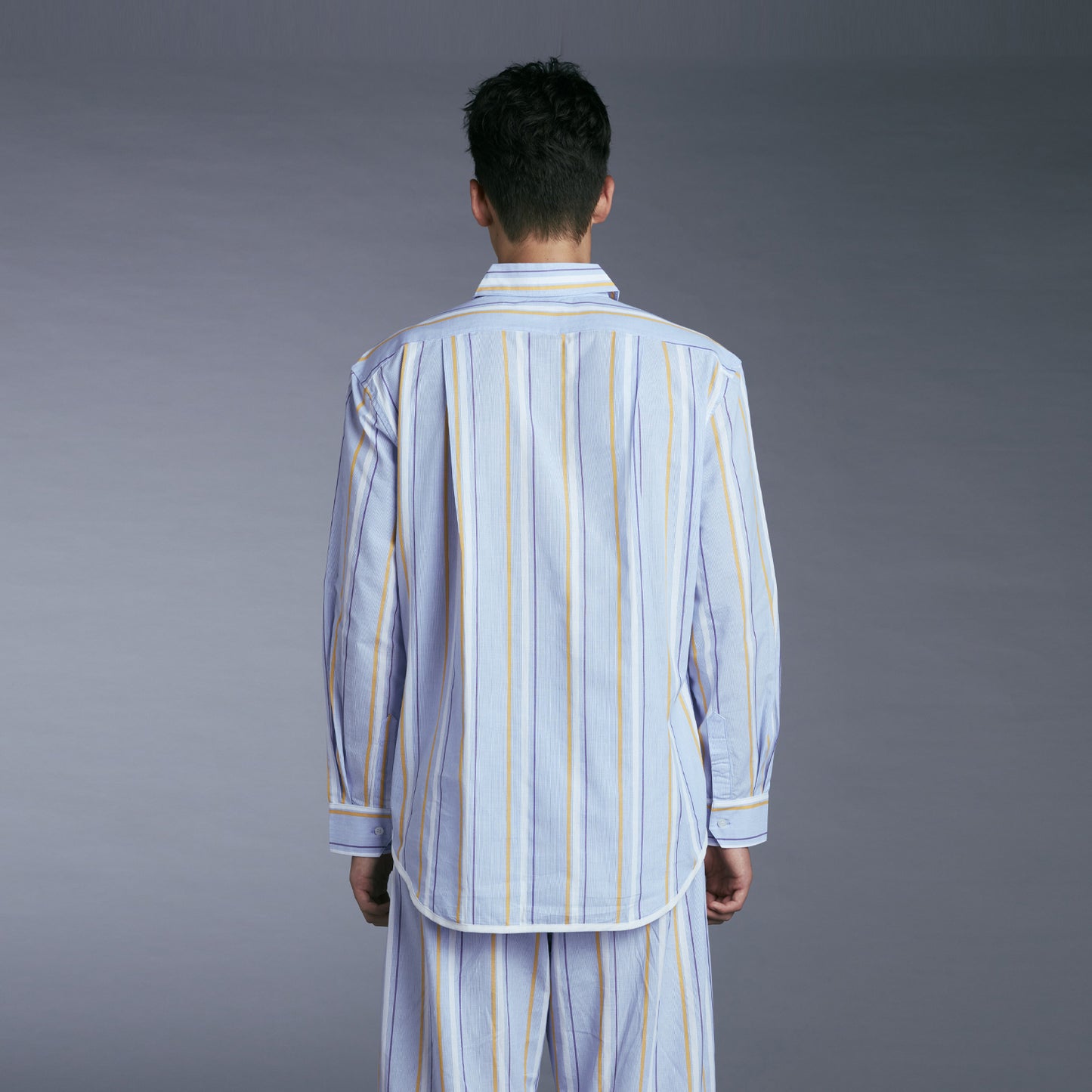 PJ SHIRT BLUE/YELLOW