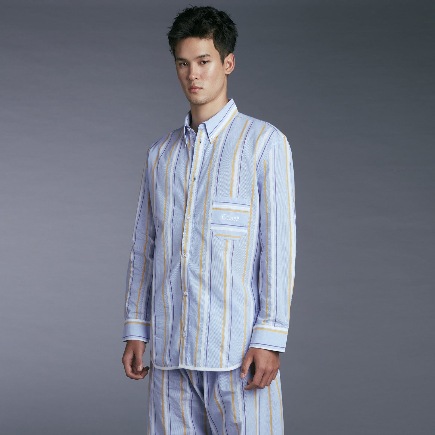PJ SHIRT BLUE/YELLOW