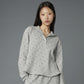 HOODIE SWEATER (FLORAL GREY)