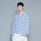 POLO STRIPE BLUE TOP (MEN)