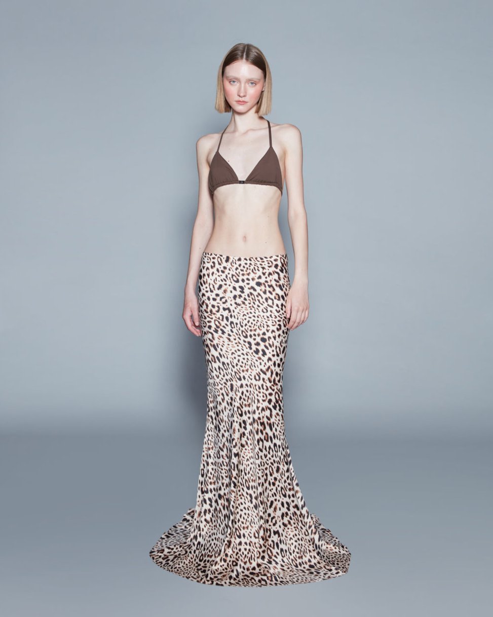 LEOPARD MAXI SKIRT