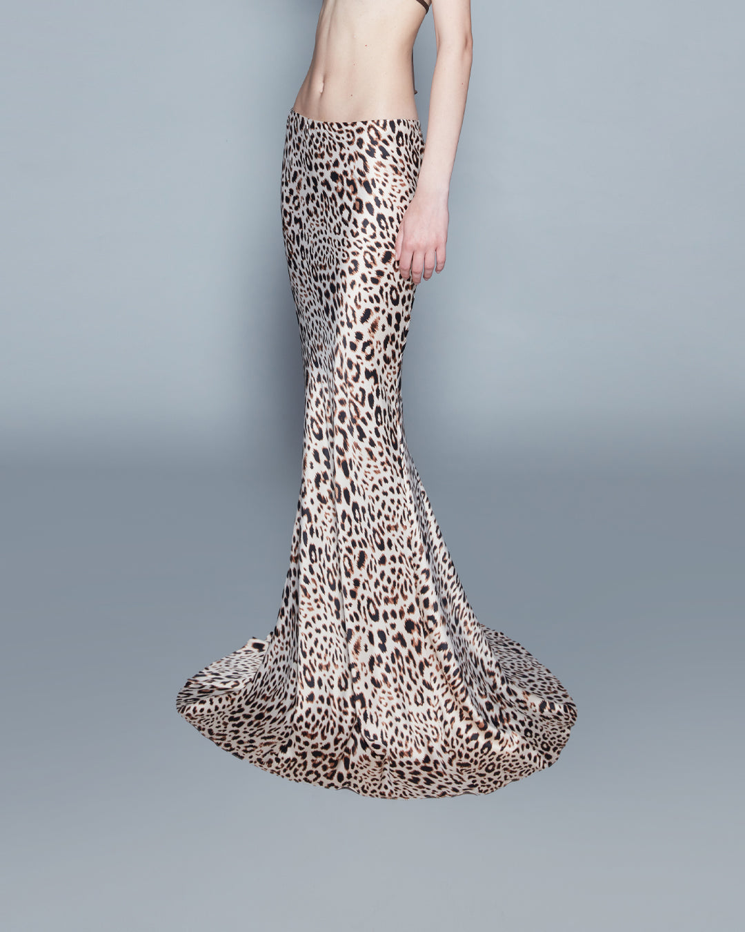 LEOPARD MAXI SKIRT