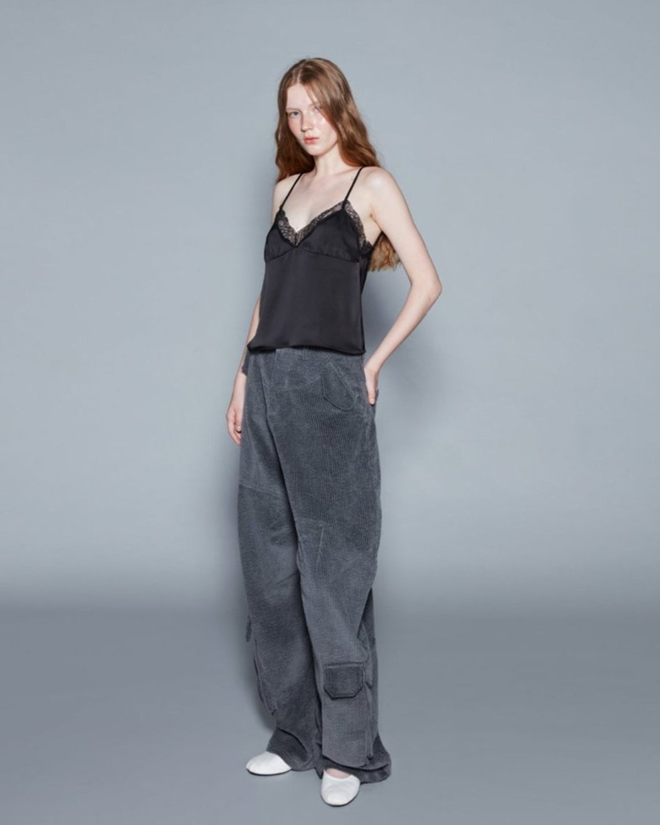 CORDUROY BALLOON PANTS (GREY)