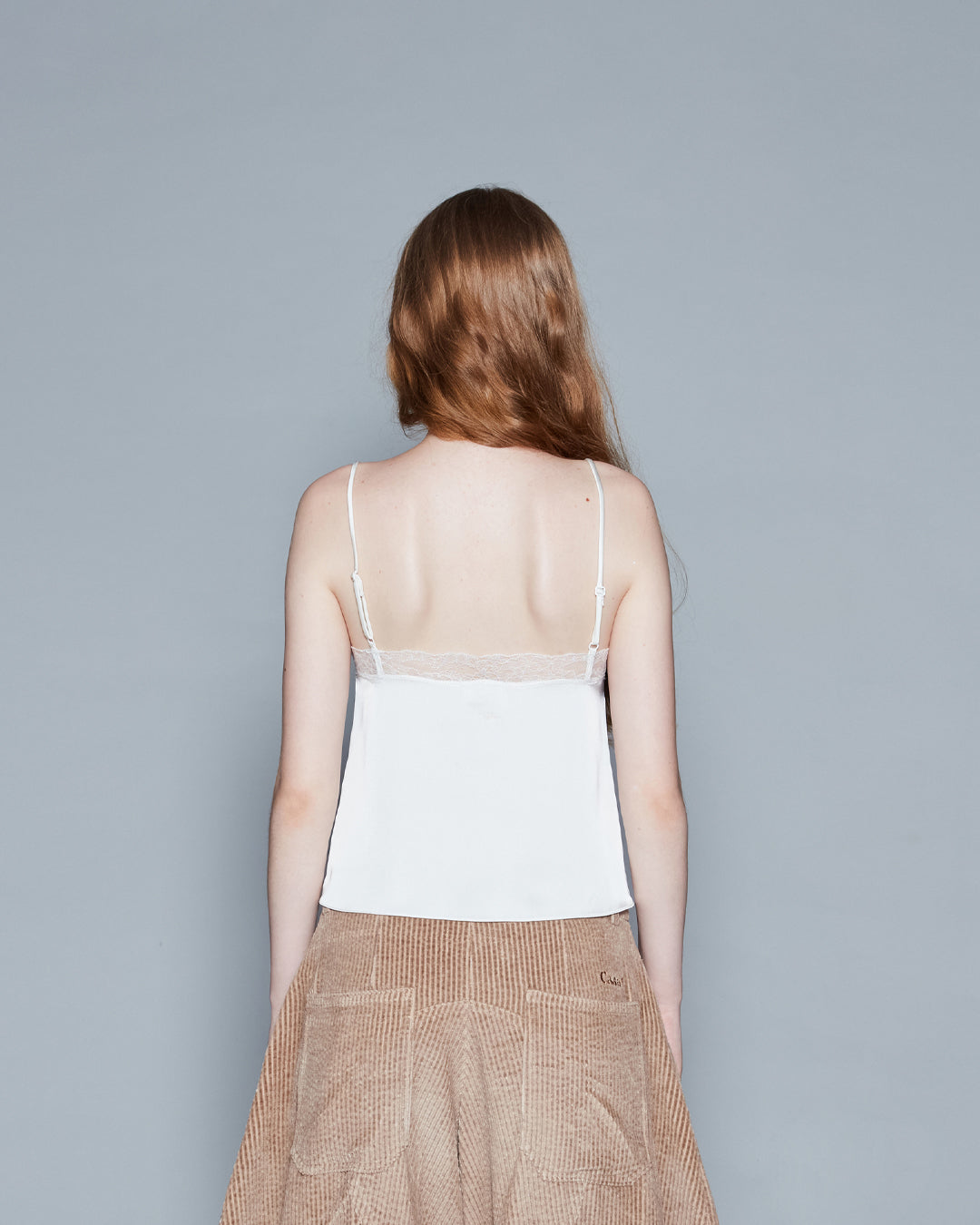LACE TRIMMED CAMI TOP (OFF WHITE)