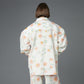 FLEECE SHIRT (FLORAL WHITE)