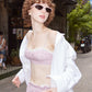 LACE TRIMMED BRA (PINK)