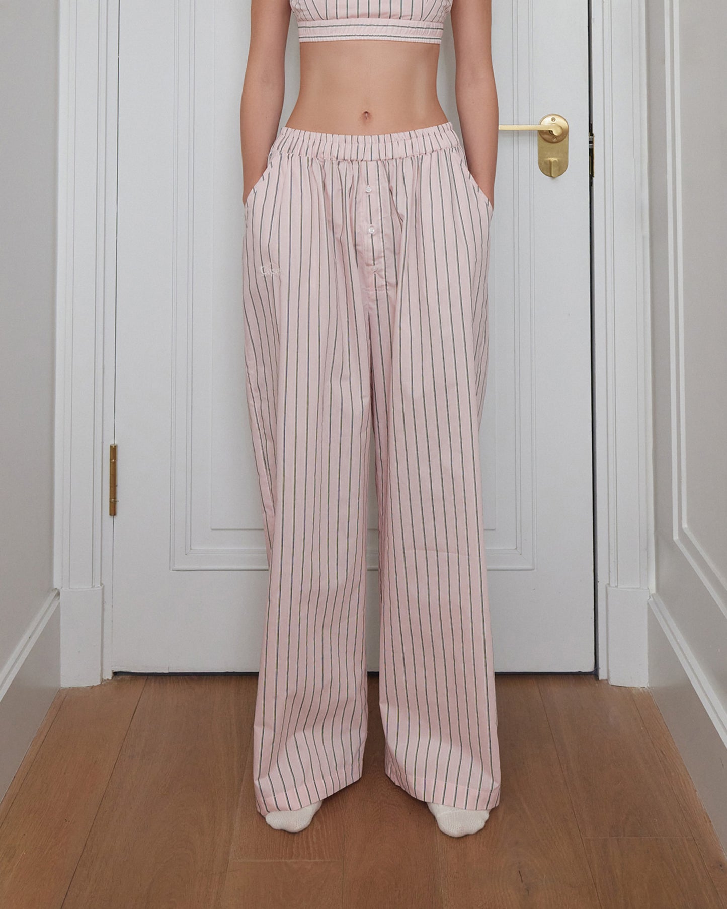 PJ PANTS (PINK STRIPE)