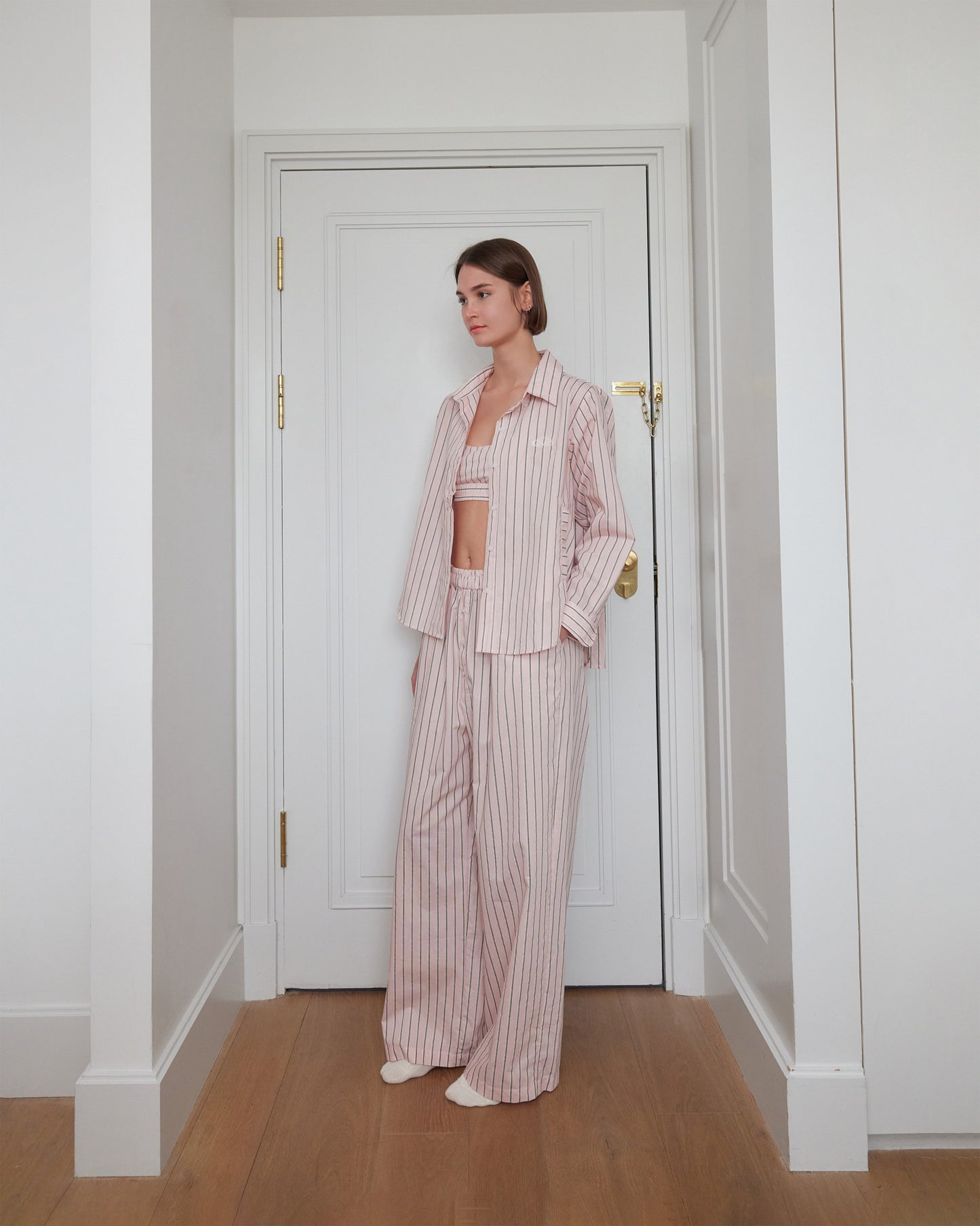 PJ PANTS (PINK STRIPE)