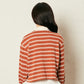 POLO TOP (STRIPE BROWN)