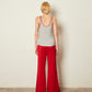 FLARED TRACK PANTS (RED)