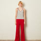 FLARED TRACK PANTS (RED)