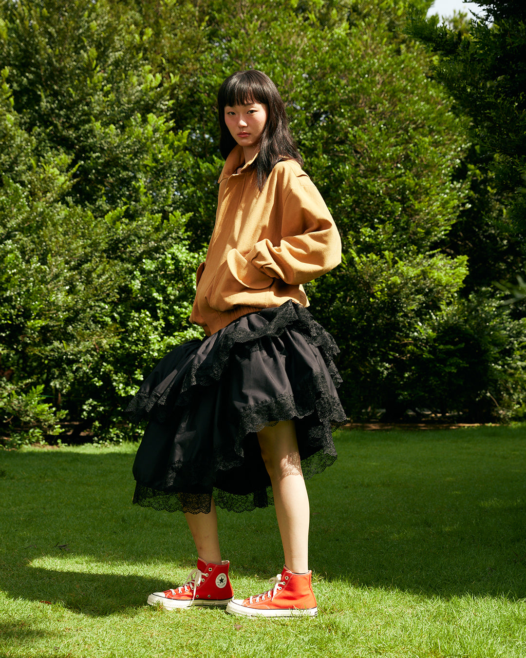 TUTU MIDI SKIRT (BLACK)