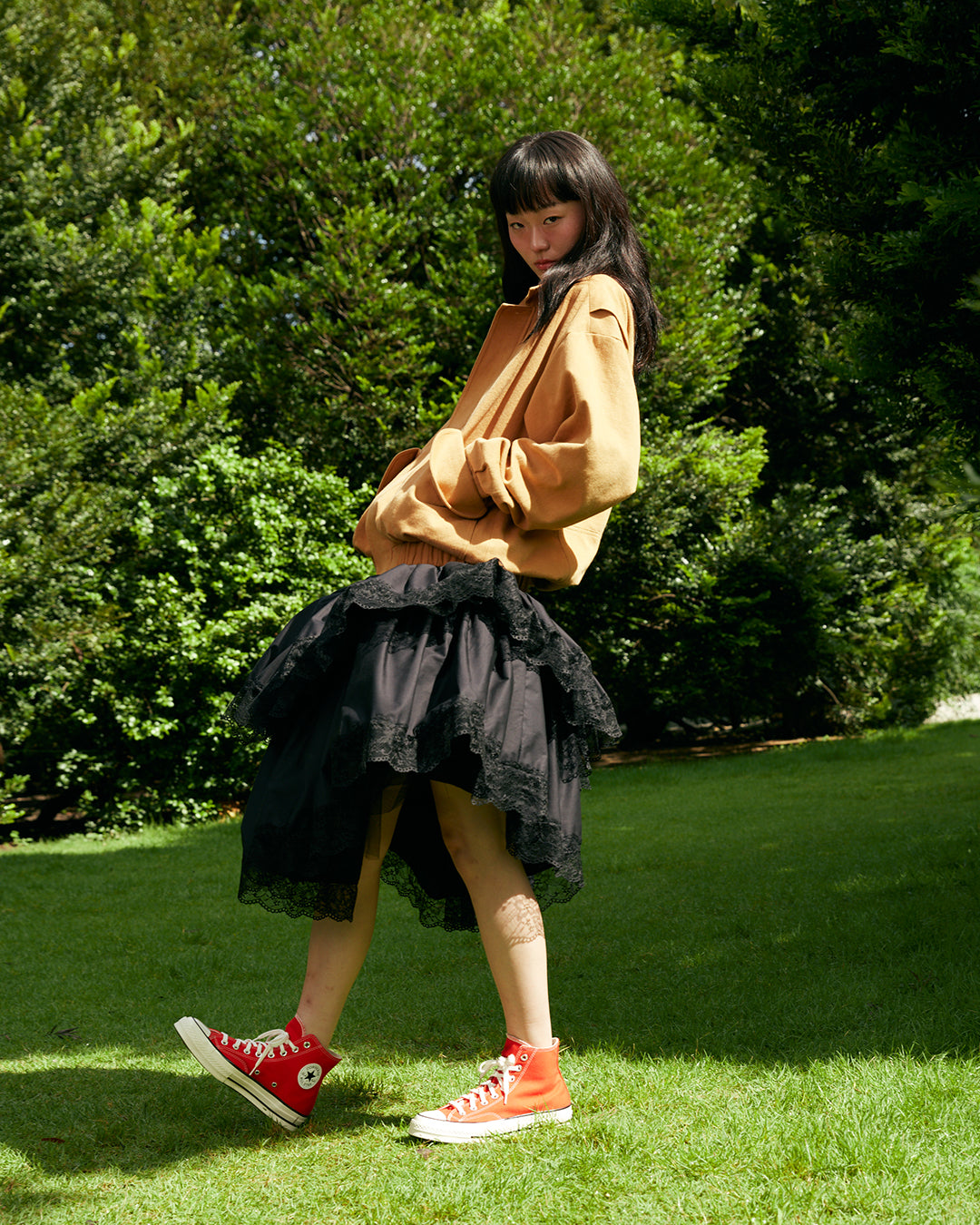 TUTU MIDI SKIRT (BLACK)