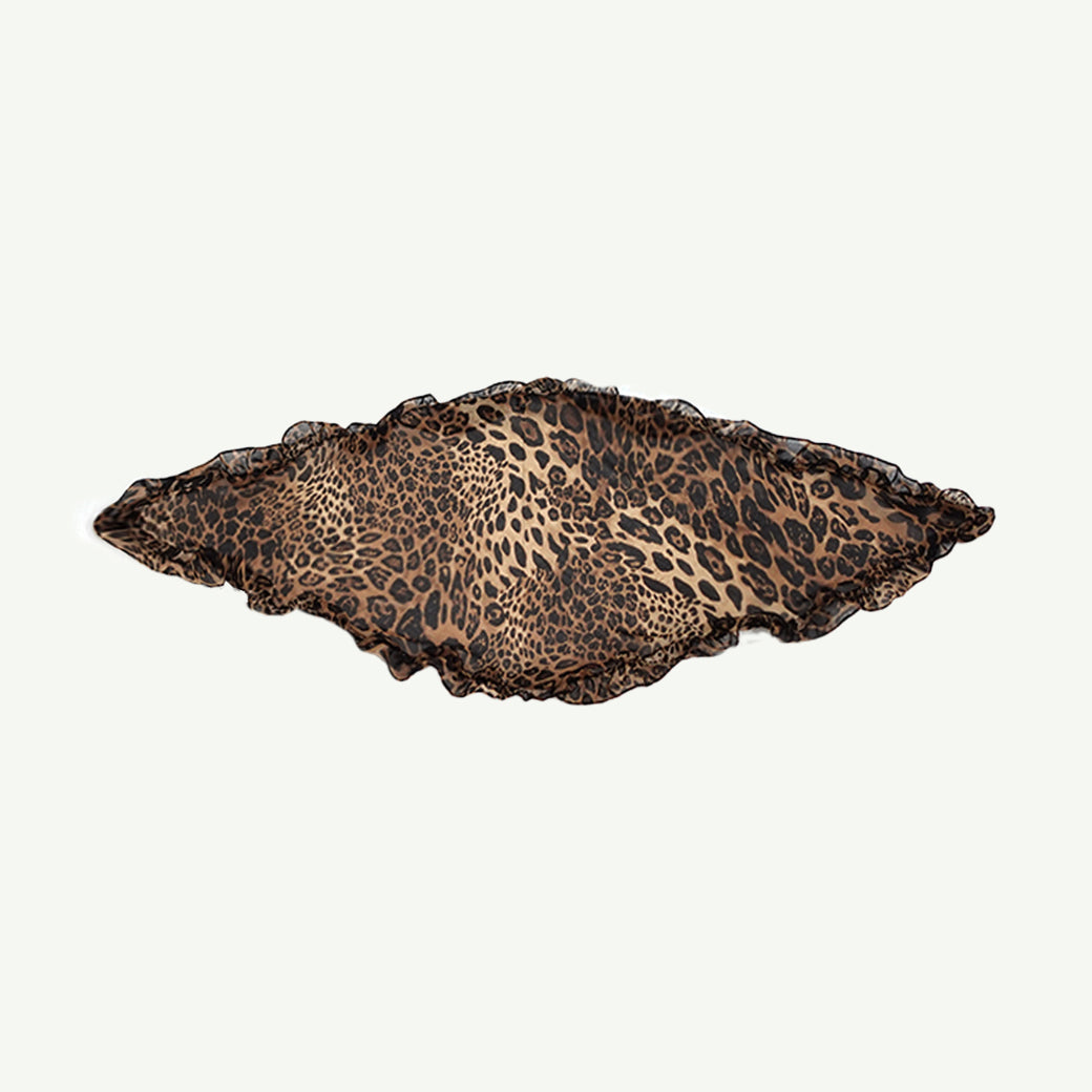 LEOPARD CHIFFON SCARF
