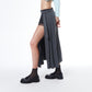 GREY PLEATED SKIRT