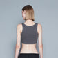 RIBBED BRA TOP (GREY)