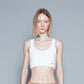 RIBBED BRA TOP (WHITE)