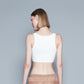 RIBBED BRA TOP (WHITE)
