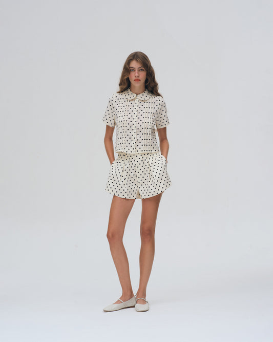 POLKA DOT BLOUSE