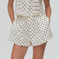 OFF WHITE POLKA DOT SHORTS