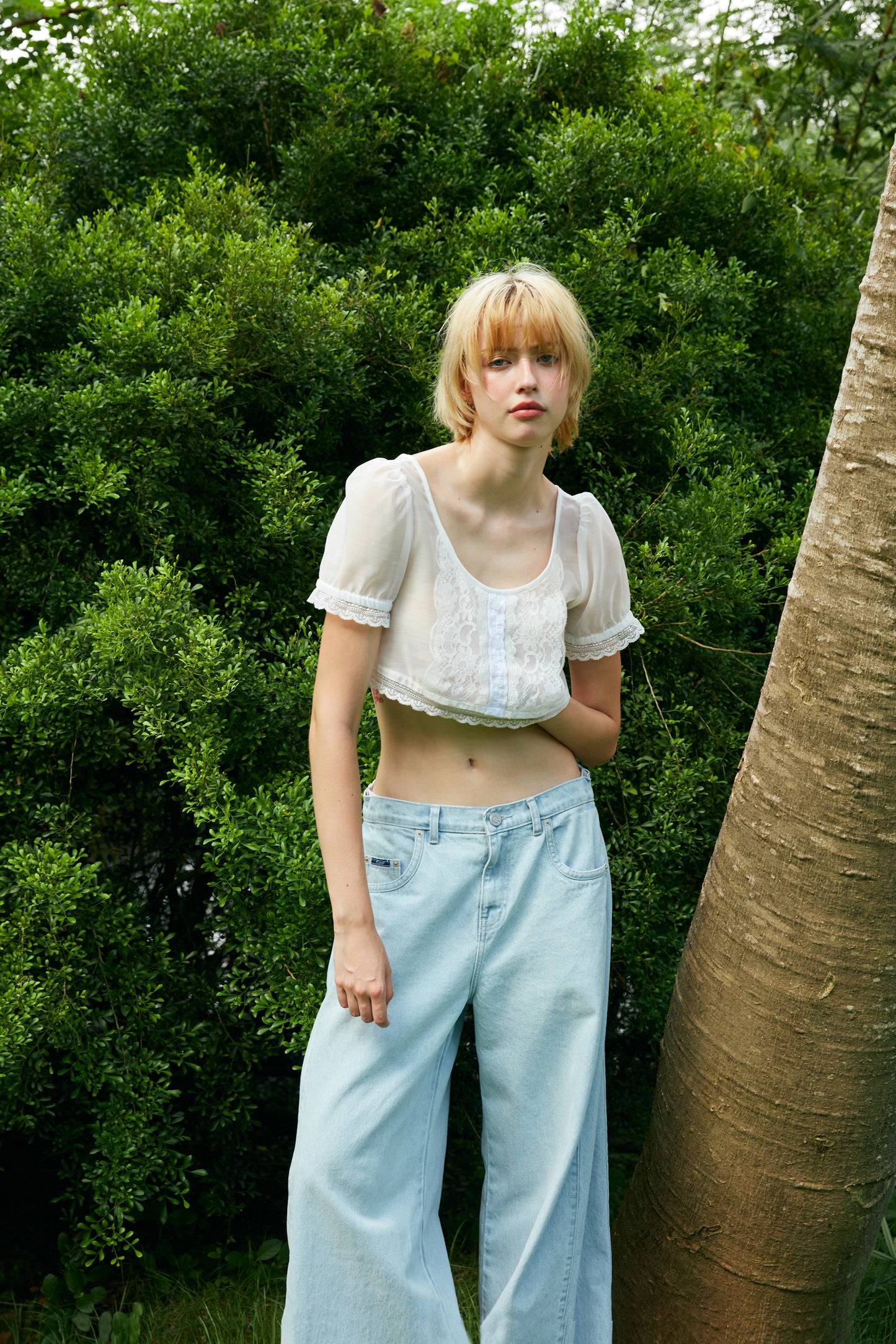 PUFFED SLEEVE TOP