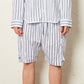 BURMUDA SHORTS STRIPE WHITE/BLUE