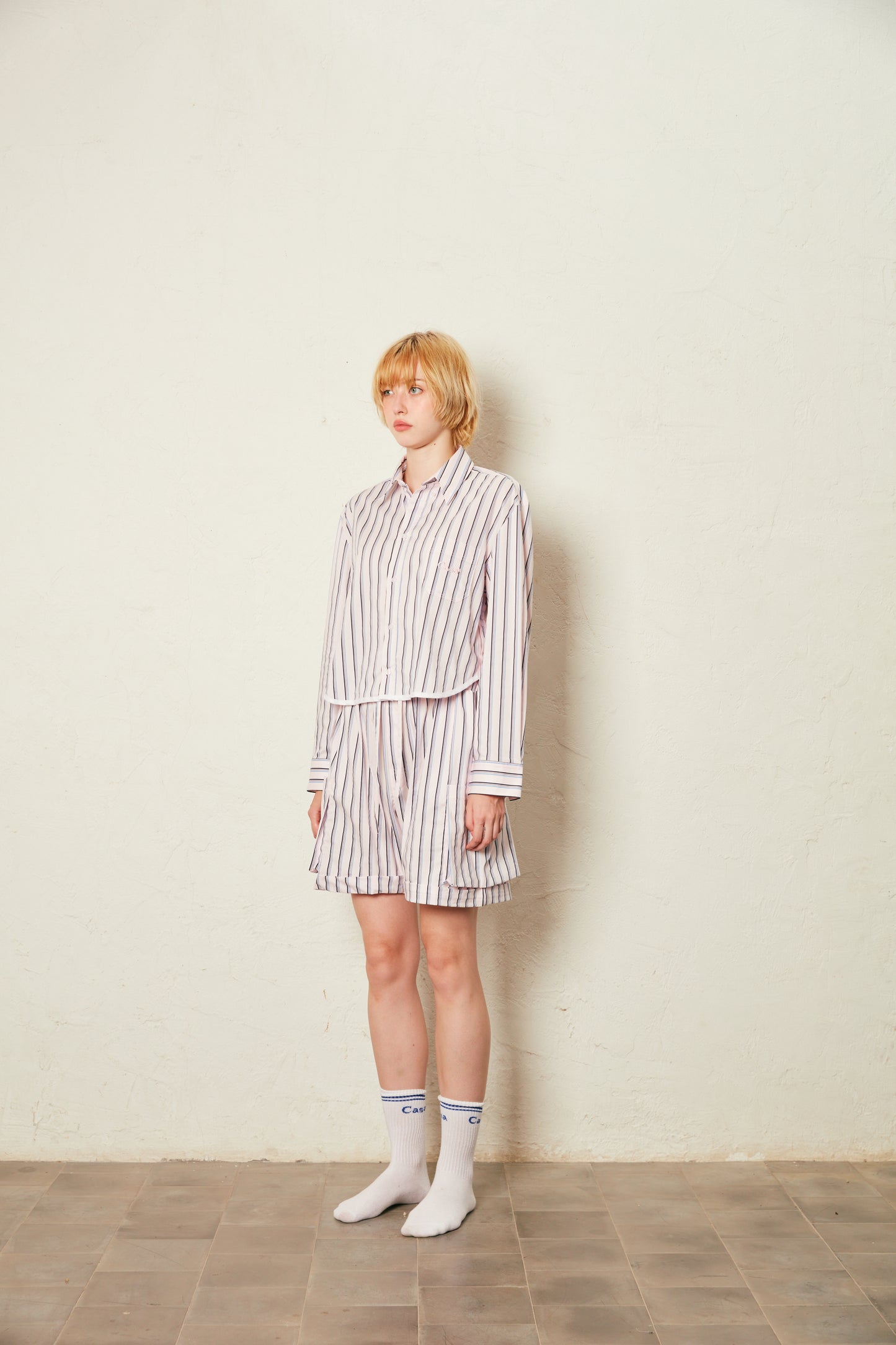 BURMUDA SHORTS STRIPE PINK/BLUE