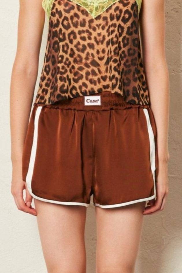 BROWN BOXING SHORTS