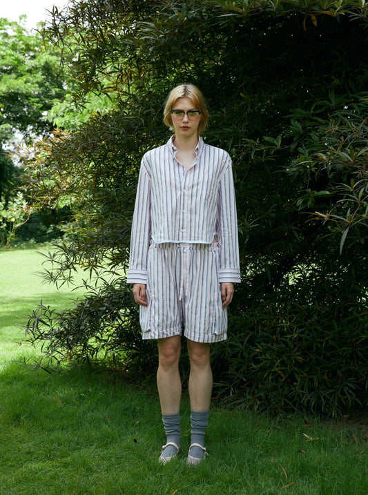 BURMUDA SHORTS STRIPE PINK/BLUE