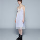 SATIN DRESS WITH LACE