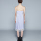 SATIN DRESS WITH LACE