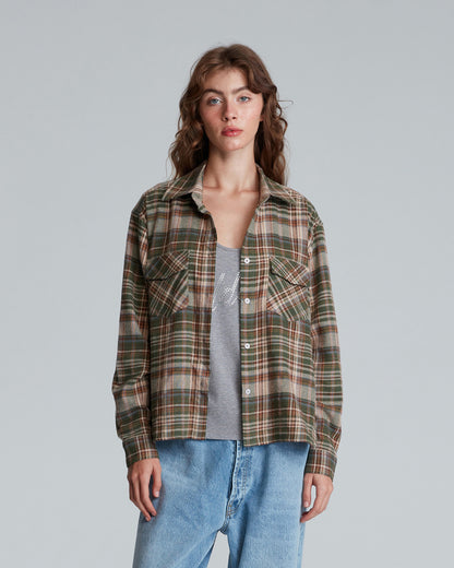 TARTAN SHIRT GREEN