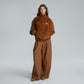 FAUX FUR FRONT ZIP JACKET