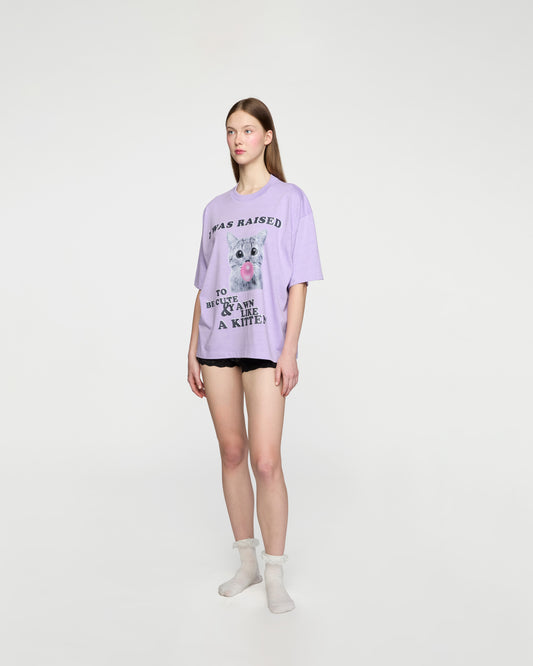 KITTEN OVERSIZED TEE