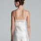 SATIN MINI DRESS (OFF WHITE)