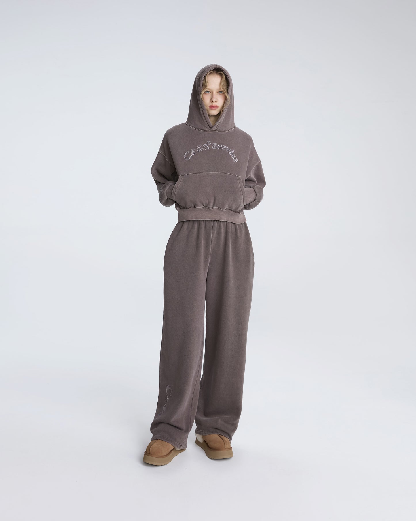 CASAA SERVICE SWEATPANTS (MOCHA BROWN)