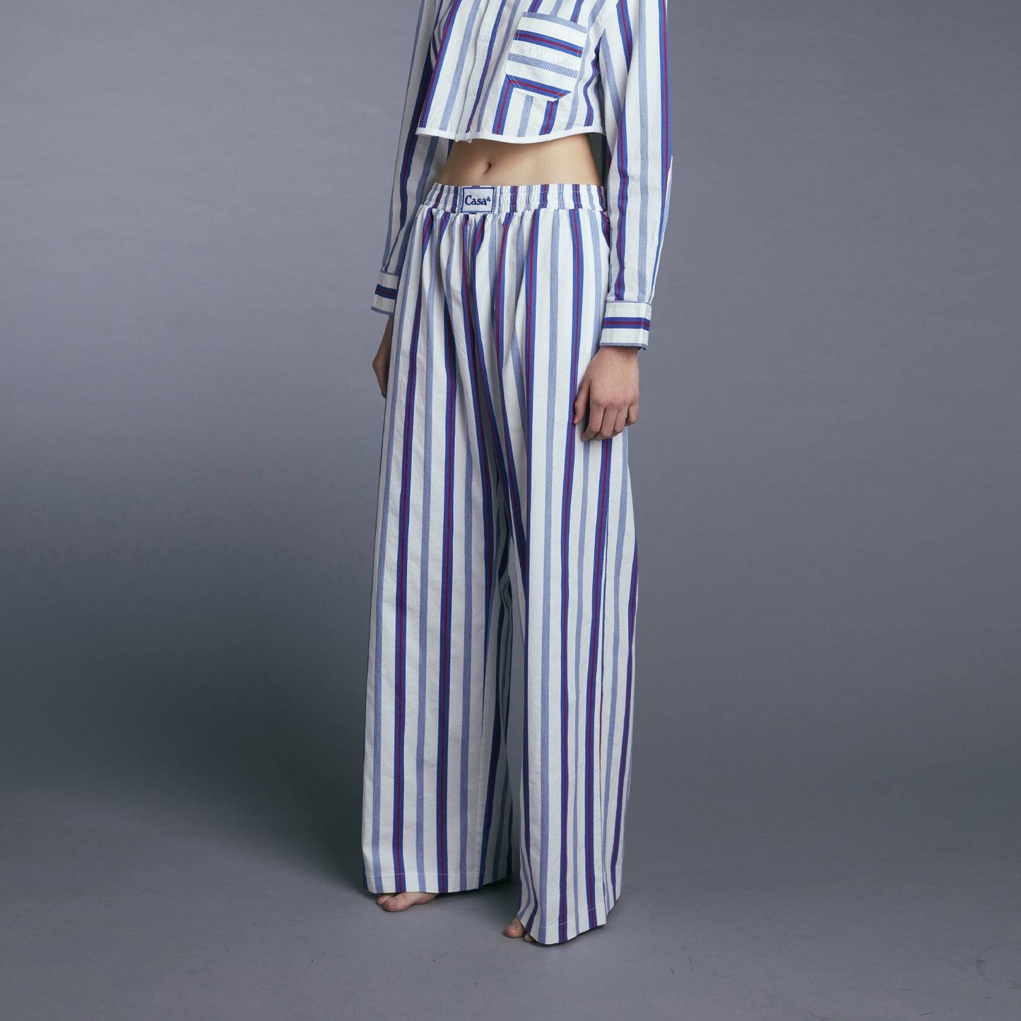 PJ PANTS NAVY/WHITE