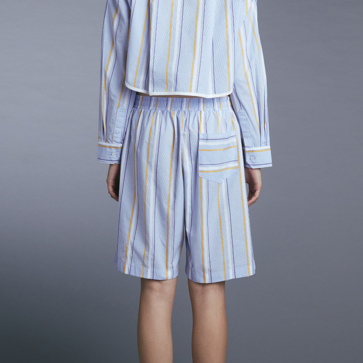 BERMUDA SHORTS BLUE/YELLOW