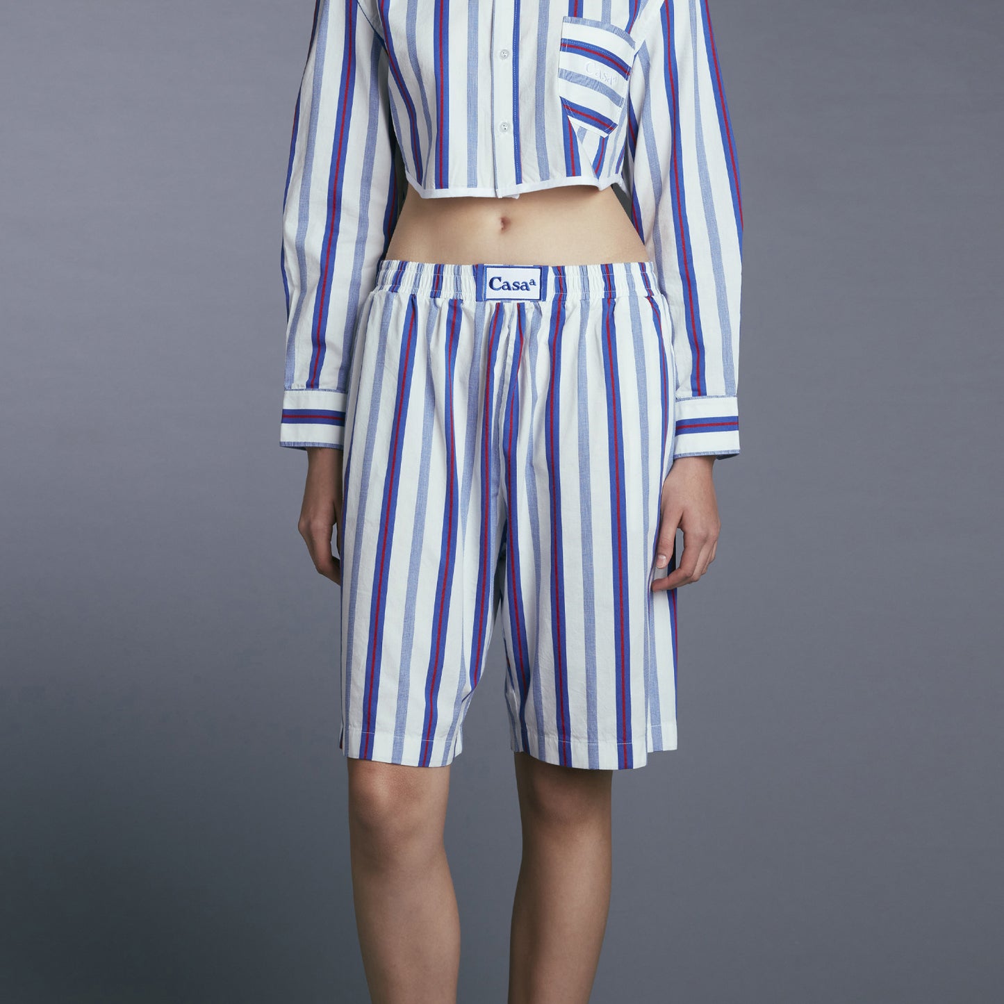 BERMUDA SHORTS NAVY/WHITE