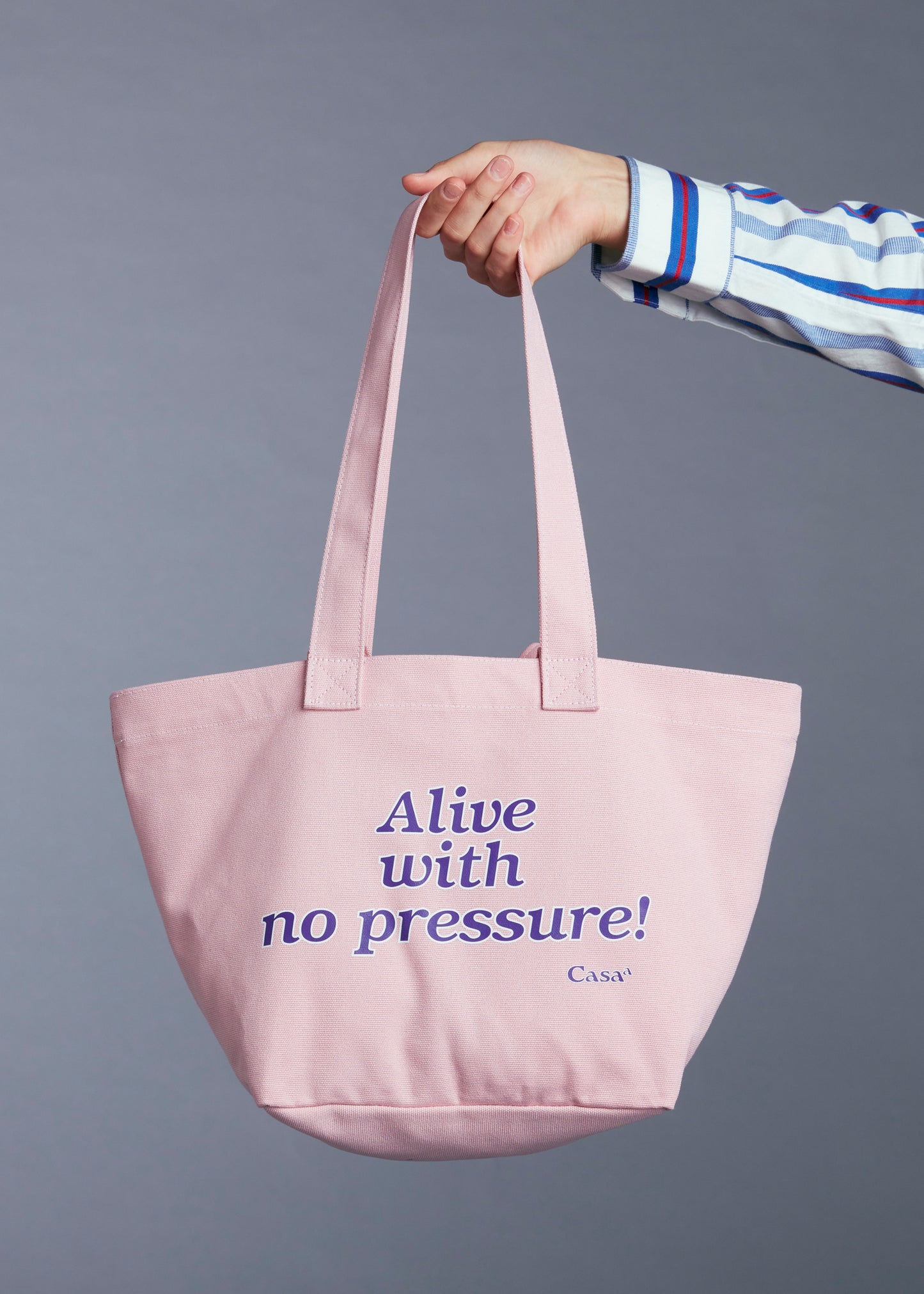 ALIVE WITH NO PRESSURE SMALL TOTE BAG