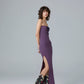 TUBE DRESS (BLUE-BROWN)