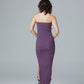 TUBE DRESS (BLUE-BROWN)